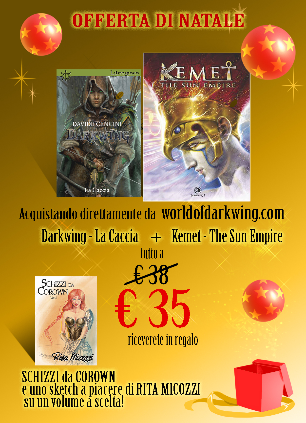 Offerta Natale Darkwing La Caccia + Kemet €35